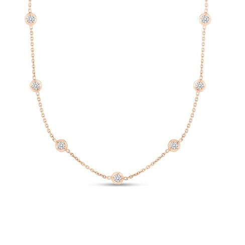 Roberto coin necklace outlet diamonds by the inch